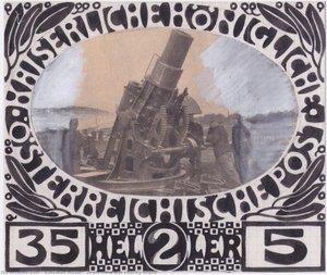 Draft For A War Charity Brand — Koloman Moser