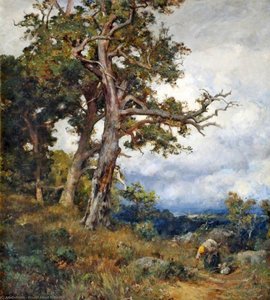 Forest Oaks, Fontainebleau — Ernest Albert Waterlow