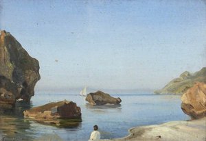 Study Of A Rock At Capri — Thomas Stuart Smith