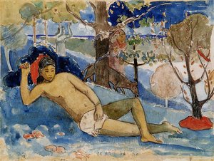 Te Arii Vahine (also Known As The Queen Of Beauty) — Eugène Henri Paul Gauguin