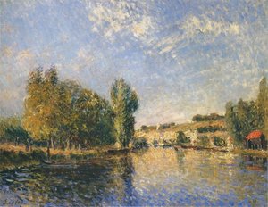 The Loing At Moret — Alfred Sisley, Impressionism