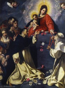 Madonna Of The Rosary — Jacopo Vignali
