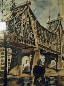 (chicago Bridge), (painting) — Ruth Van Sickle Ford