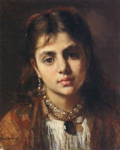 Head Of A Girl — Alexei Alexeievich Harlamoff