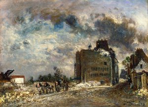 Demolition Of The Rue Des Francs-bourgeois — Johan Barthold Jongkind