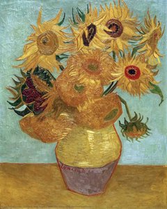 Still Life Vase With Twelve Sunflowers 3 — Vincent Willem Van Gogh, Post-impressionism