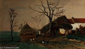 A Sunlit Farmyard — Paul Joseph Constantine Gabriel