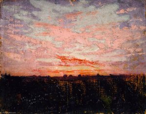 Sunrise Or Sunset, Study For Book, Concealing Coloration In The Animal Kingdom — Abbott Handerson Thayer