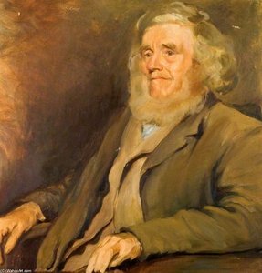 Portrait Of A Man — Sir Hubert Von Herkomer, Contemporary Realism