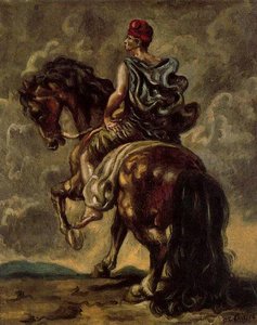 Cavalryman With A Red Hat And A Blue Cloak — Giorgio De Chirico, Metaphysical Art