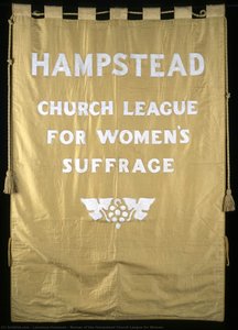 Banner Of The Hampstead Church League For Women — Laurence Housman