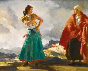 Raquel And Manuella — Sir William Russell Flint