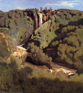 Cascade Of Terni — Jean-baptiste-camille Corot