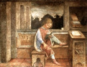 The Young Cicero Reading — Vincenzo Foppa, Early Lombard School
