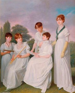 A Mother And Her Four Daughters — Samuel De Wilde