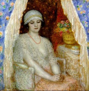 Blue Curtains — Frederick Carl Frieseke