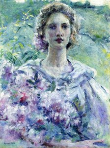 Girl With Flowers — Robert Lewis Reid