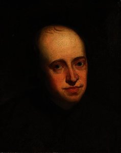 Portrait Of John Flaxman, R.a. , Bust-length, In A Brown Shirt — George Romney