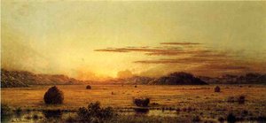 Sunrise, Hoboken Meadows — Martin Johnson Heade