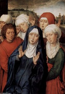 Granada Diptych, Right Wing, The Holy Women And St. John — Memling, Hans