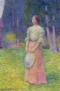 Woman In A Garden — Hippolyte Petitjean
