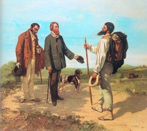 The Meeting Bonjour Monsieur Courbet — Gustave Courbet, Realist Landscape