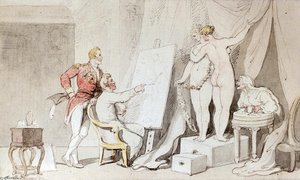 A Study In Life Drawing — Thomas Rowlandson