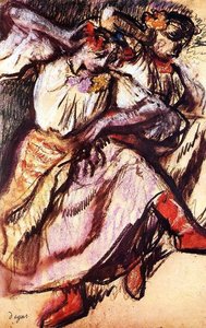 Two Russian Dancers — Edgar Degas