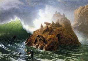 Seal Rock — Albert Bierstadt