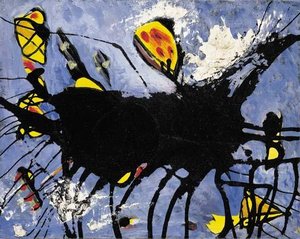 Poured Black Shape I — Paul Jackson Pollock