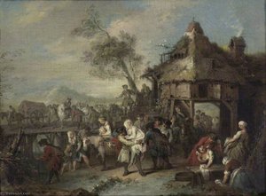 The Departure Of The Troops — Jean-baptiste Pater