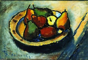 Still Life With Pears (also Known As Still Life With Fruit) — Alexej Von Jawlensky, Expressionism
