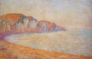 Cliff At Pourville In The Morning — Claude Monet, Impressionist Landscape