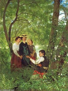 Song In The Greenery — Hans Thoma