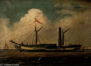 Cross-Channel Steamer 'Belfast' off Brighton