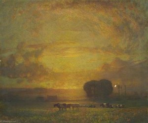 Sunset on the Cotswolds
