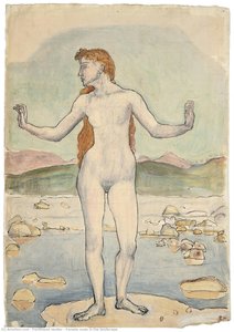 Female Nude In The Landscape — Ferdinand Hodler, Symbolism