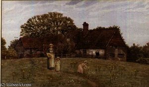 Gathering spring flowers