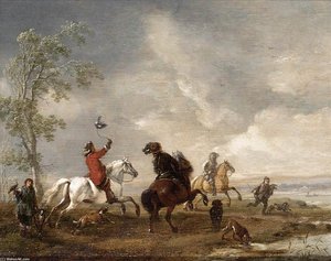 A Hawking Party — Philips Wouwerman