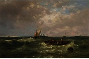 Fishing Boats In Choppy Waters
