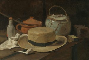 Still Life With Straw Hat — Vincent Willem Van Gogh, Post-impressionism