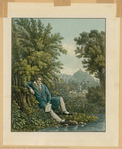 Beethoven Composing The Pastoral Symphony — Franz Hegi