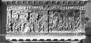Deposition (detail) — Donatello