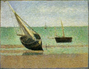 Low Tide At Grandcamp — Georges Seurat