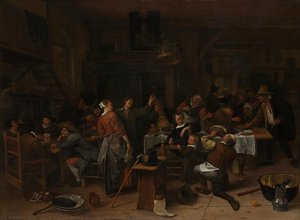 Prince’s Day, Jan Havicksz. Steen, 1660 - 1679 — Jan Havickszoon Steen