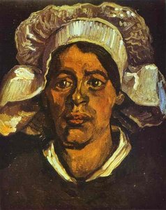 A Peasant Woman In White Cap — Vincent Willem Van Gogh