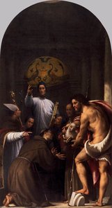 St Lorenzo Giustiniani And Other Saints — Giovanni Antonio De Sacchis Oril Pordenone