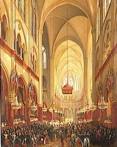BAPTEME DE MONSEIGNEUR LE COMTE DE PARIS DANS L'EGLISE NOTRE DAME DE PARIS.2 MAI 1841
