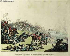 England Invaded Or Frenchman Naturalized — Thomas Rowlandson
