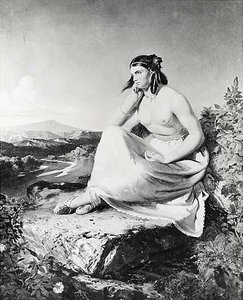 Indian Girl, (painting) — Emanuel Gottlieb Leutze, Romanticism